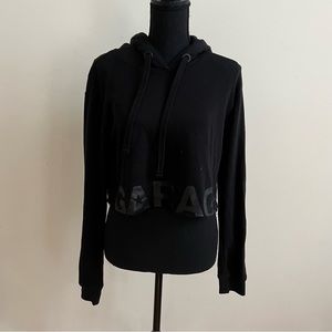 GARAGE Black Cropped Sweatshirt